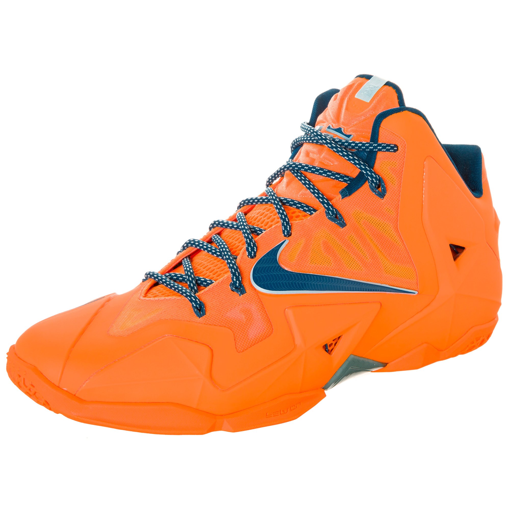 Tênis de basquete masculino Nike Lebron XI 11 HWC laranja atômico